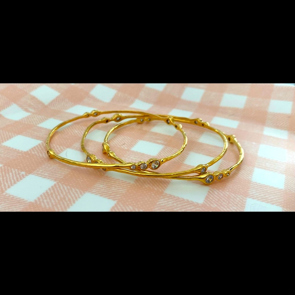 STELLA & DOT Devi Gold Bangles - LIKE NEW